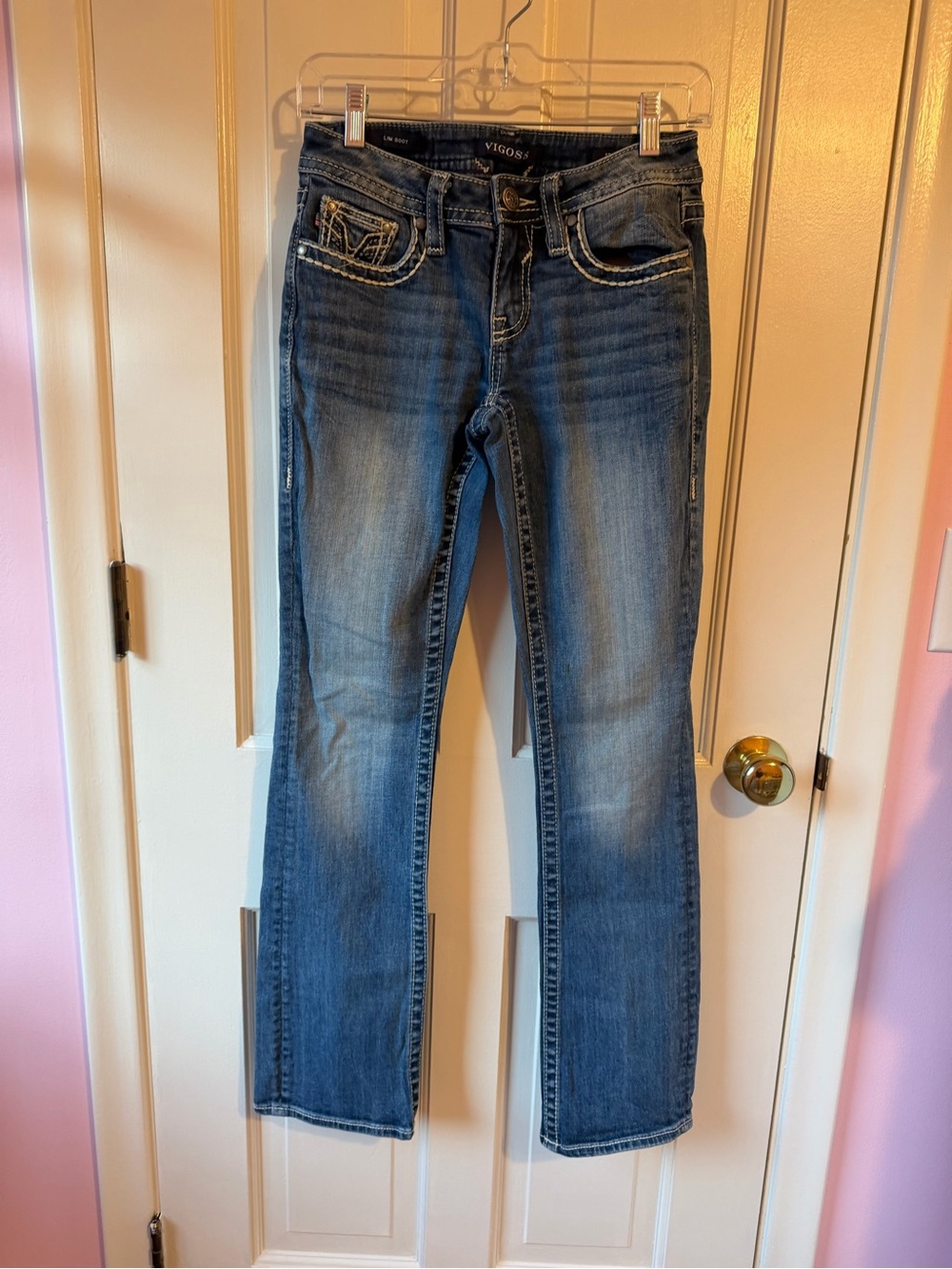 Vigoss Women’s Blue Slim Bootcut Heritage Fit Jeans